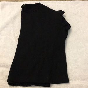 Black basic long sleeve blouse